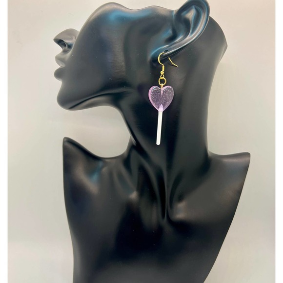 Lollipop Earrings - Sucker Earrings - Barbie Earrings - Rainbow Earrings - Picture 8 of 10